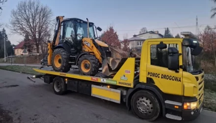 koparka na autolawecie